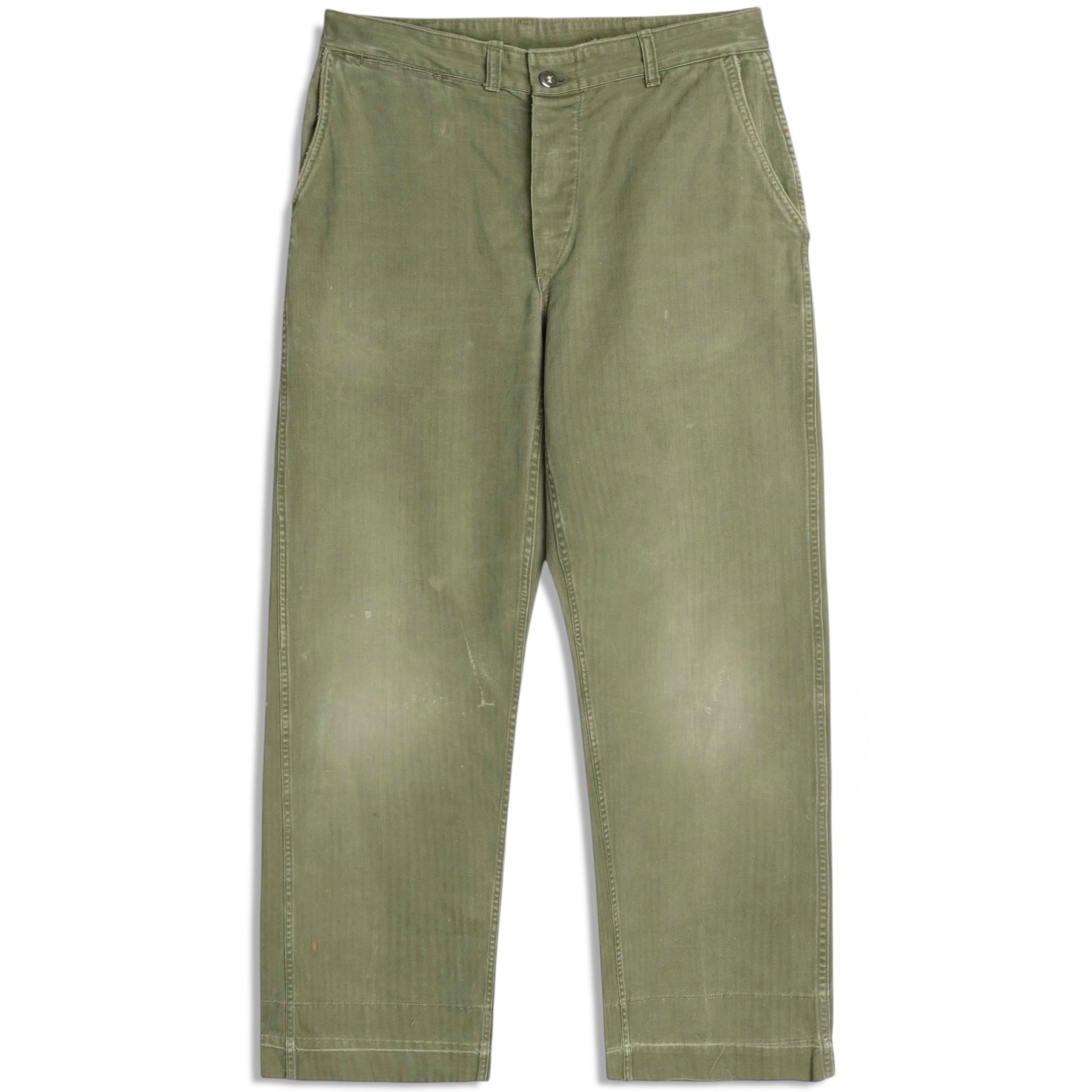 50’s USMC HBT Trousers P53 Vintage USMC P53 HBT Field Trousers / Pants ~ 32.5 X 31.75