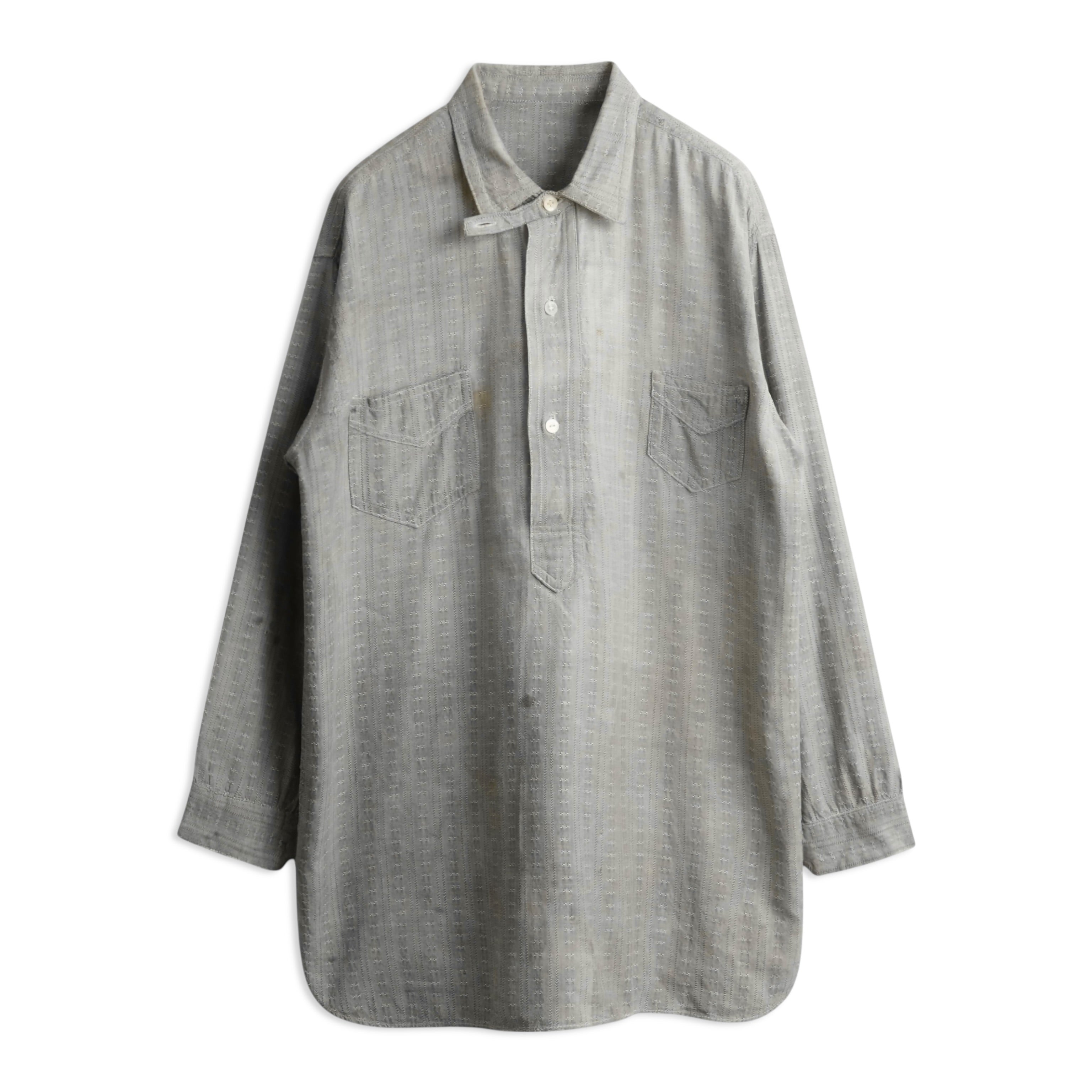 ヴィンテージ　FOPPAPEDRETTI シャツ織り機 30s Dobby Striped Pullover Work Shirt】商品詳細 | ACORN VINTAGE
