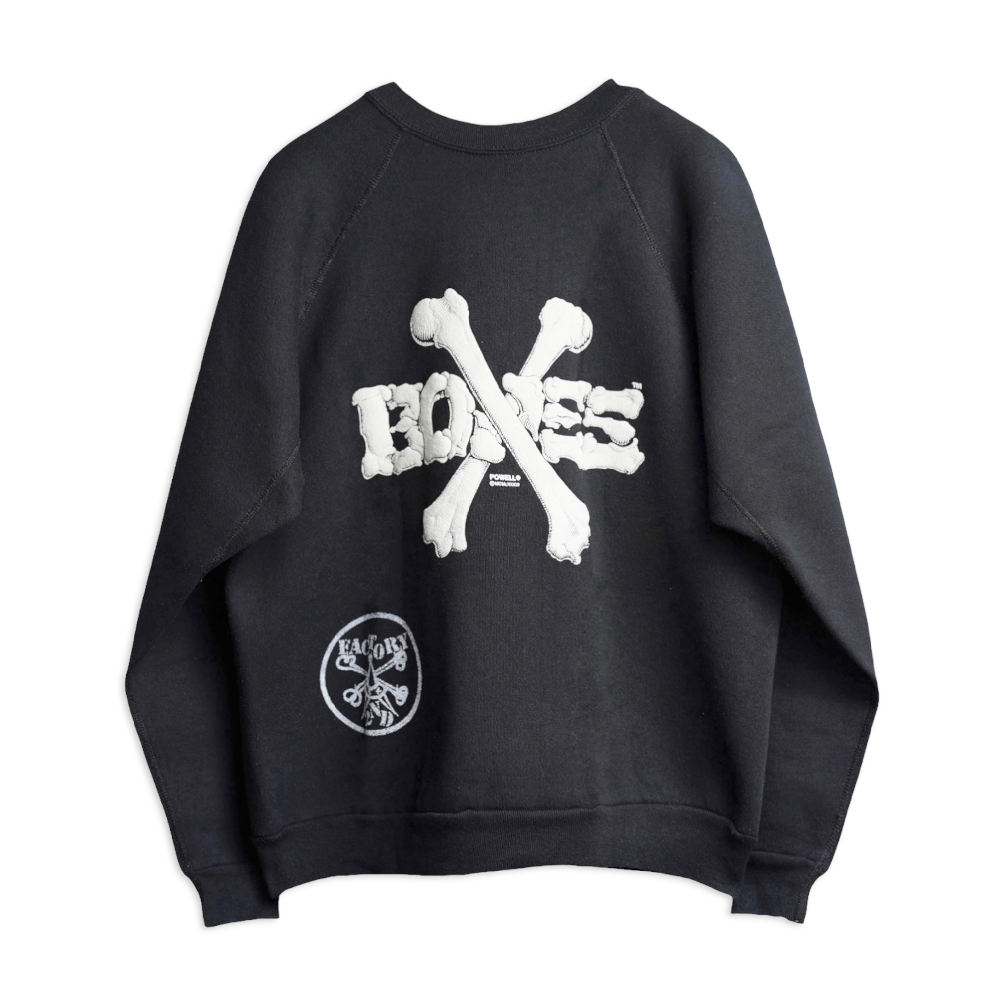 80s90s Vintage POWELL BONES クロスボーン スウェット 80s90s Vintage POWELL BONES クロスボーン スウェット