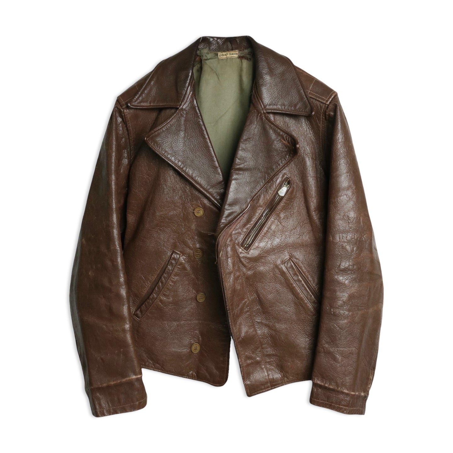 30s Leather Sports Jacket
