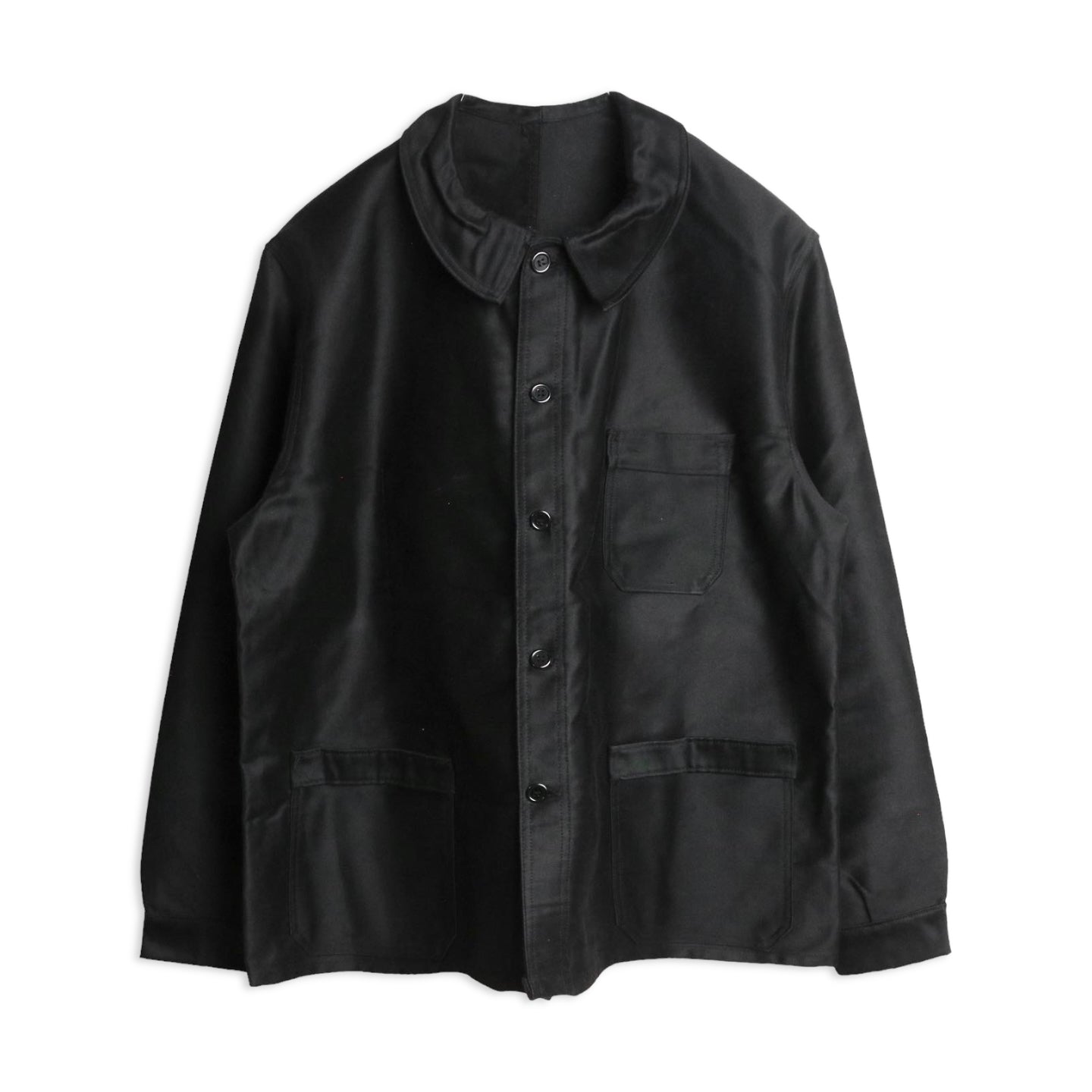 50s Black Moleskin Work Jacket