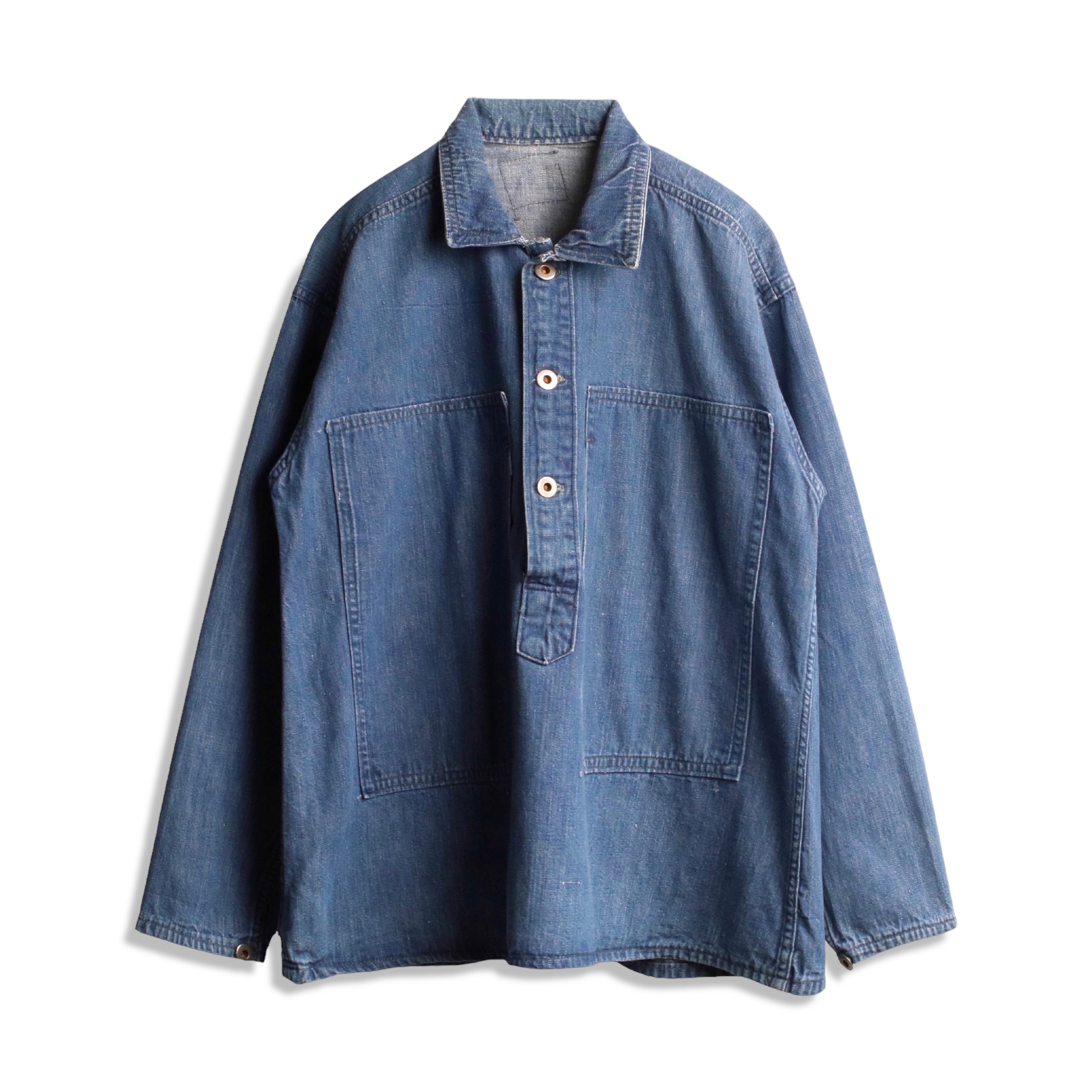 20s U.S ARMY Blue Denim Pull Over Jacket about 40】商品詳細 