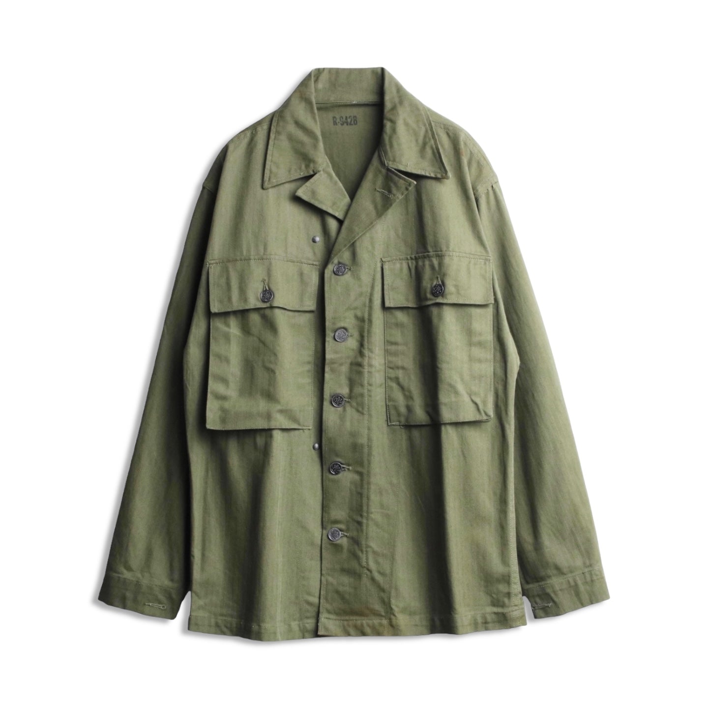 40s USARMY M-43 HBT JACKET /38R ヘリンボーン米軍 - ジャケット 