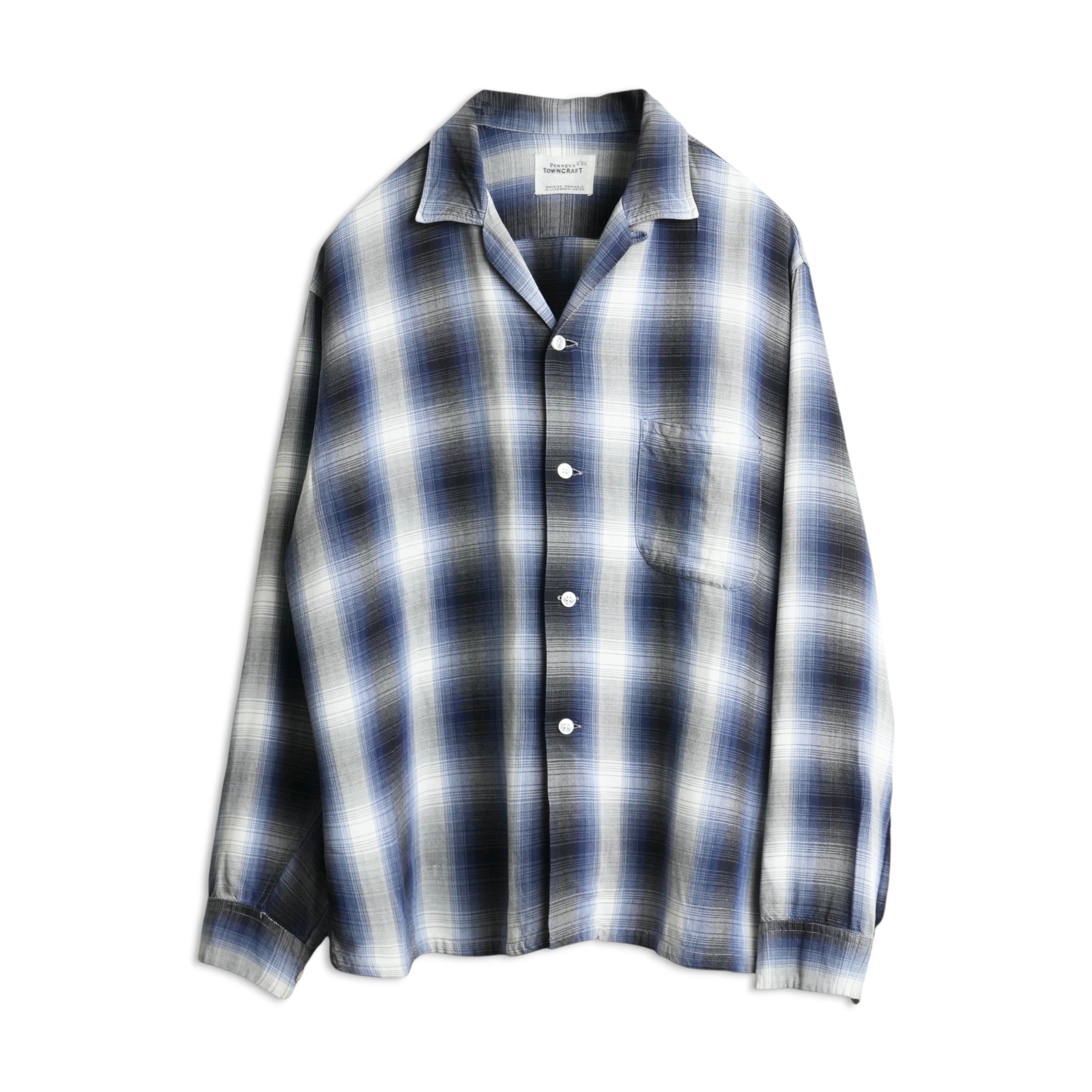 60s TOWNCRAFT Ombre Rayon Shirt】商品詳細 | ACORN VINTAGE ONLINE 
