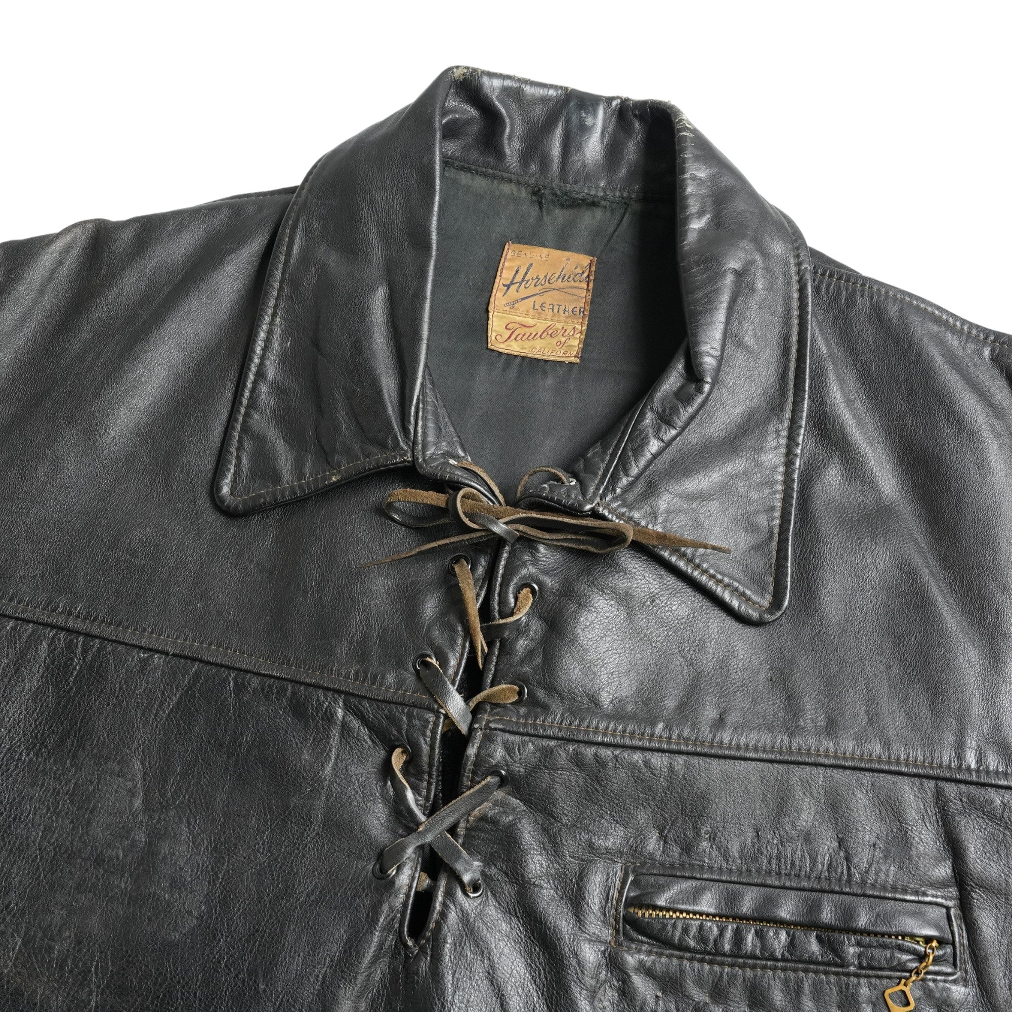 50s Taubers Pull Over Leather Jacket