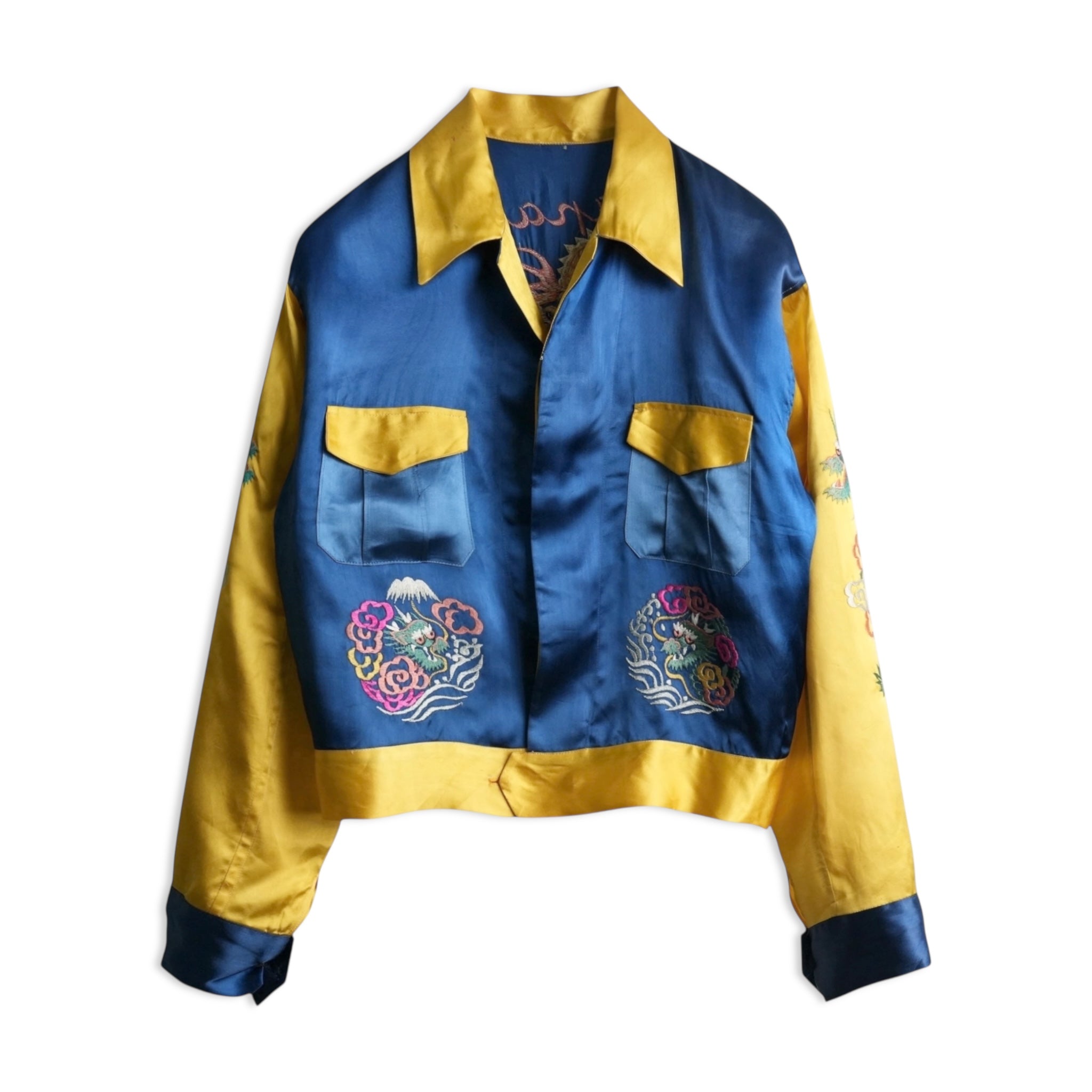 ト*ワ様 40s 50s souvenir shirt スカシャツ 2tone ト*ワ様 40s 50s souvenir shirt スカシャツ 2tone