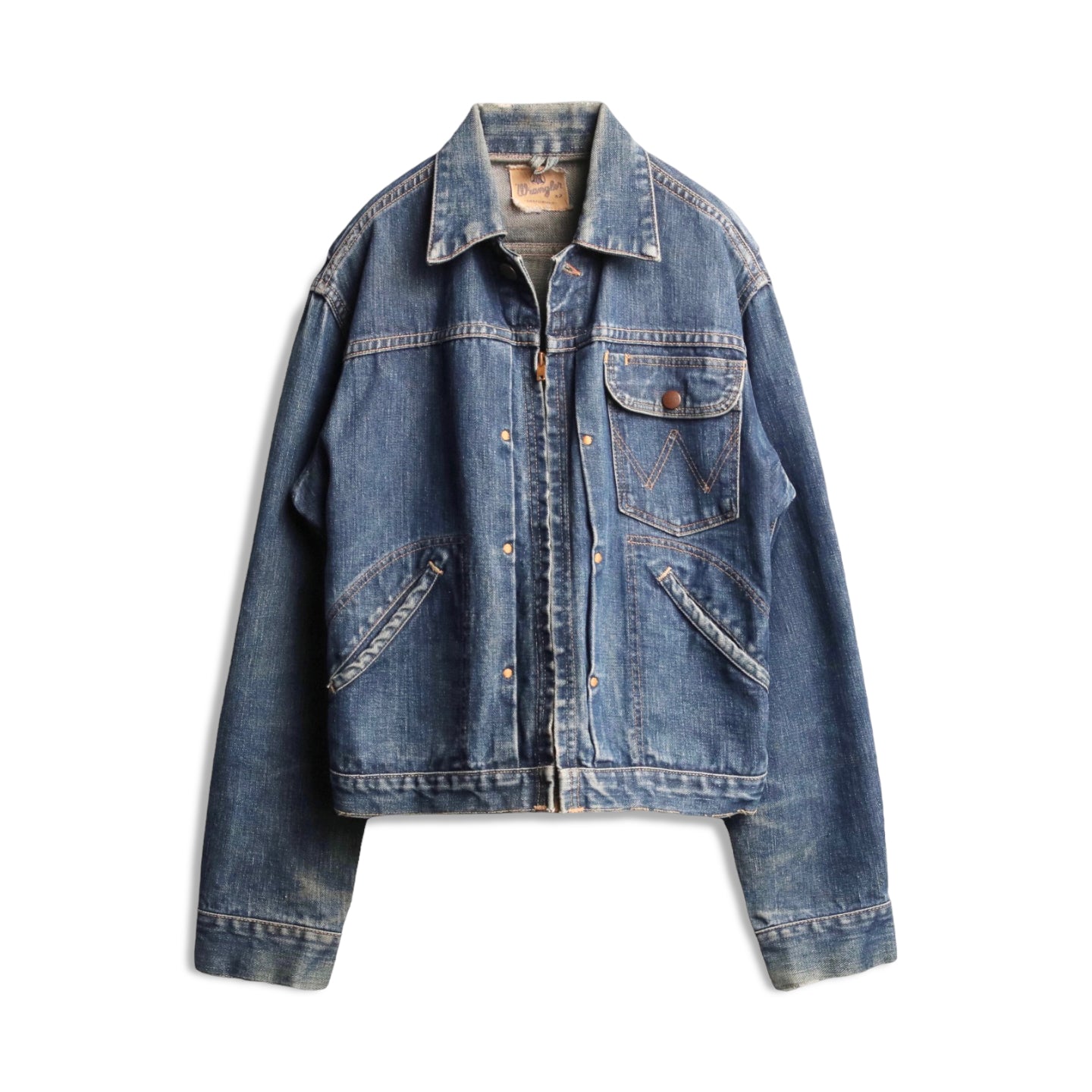 【50s Wrangler 11MJZ Denim Jacket size 32】商品詳細 | ACORN VINTAGE ONLINE ...